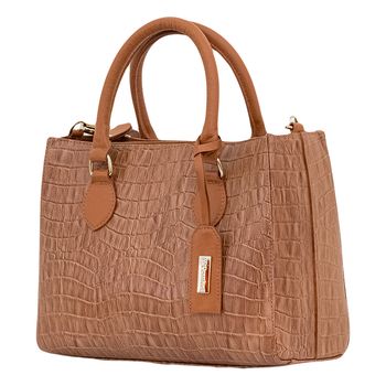 Bolsa-Conhaque-Croco-M-|-Comfort-Tamanho--M----Cor--CONHAQUE-0